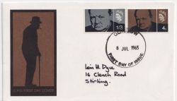 1965-07-08 Churchill Stamps Phos Glasgow FDC (89120)