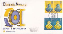 1990-04-10 Queens Award Stamps Folkestone FDC (89150)