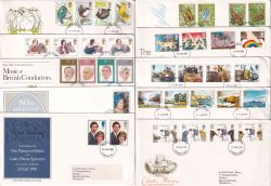 10 FOR A FIVER GB First Day Covers (89176)