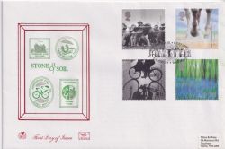 2000-07-04 Stone and Soil Stamps Salisbury FDC (89214)