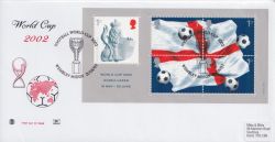 2002-05-21 World Cup Football Stamps M/S Wembley FDC (89244)