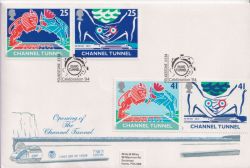 1994-05-03 Channel Tunnel Stamps Folkestone FDC (89264)