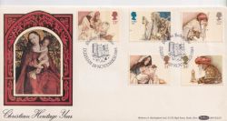 1984-11-20 Christmas Stamps Durham FDC (89344)