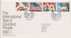 1981-03-25 Disabled Year Stamps Windsor FDC (89354)