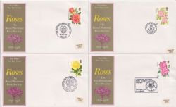 1976-06-30 Roses Stamps x4 Postmarks FDC (89415)