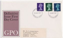1967-08-08 Definitive Stamps Windsor FDC (89503)
