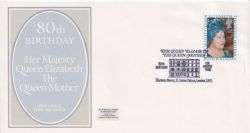 1980-08-04 Queen Mother Clarence House SW1 FDC (89532)