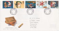 1997-10-27 Christmas Stamps Cardiff FDC (89569)