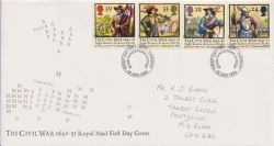 1992-06-16 Civil War Stamps Cardiff FDC (89573)