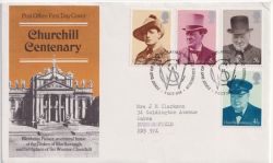 1974-10-09 Churchill Stamps Bureau FDC (89654)