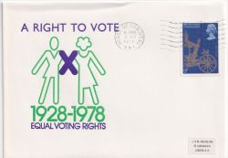 1978-07-03 A Right to Vote HOC Postmark ENV (89679)