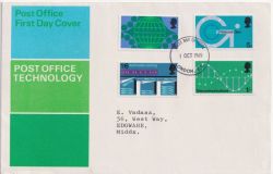 1969-10-01 PO Technology Stamps London EC FDC (89741)