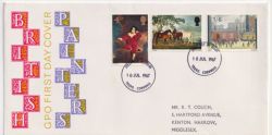 1967-07-10 British Painters Stamps Truro FDC (89744)
