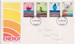 1978-01-25 Energy Stamps Oxford FDC (89771)