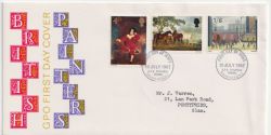 1967-07-10 British Painters Stamps Bureau FDC (89804)