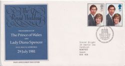 1981-07-22 Royal Wedding Stamps Caernarfon FDC (89809)