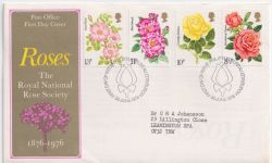 1976-06-30 Roses Stamps Bureau FDC (89819)