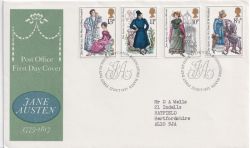 1975-10-22 Jane Austen Stamps Steventon FDC (89862)