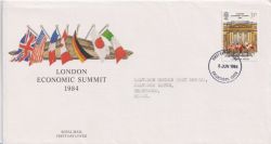 1984-06-05 Economic Summit Stamp Chelmsford FDC (89906)
