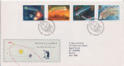 1986-02-18 Halleys Comet Stamps Bureau FDC (89908)