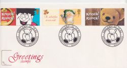 2002-10-01 Smilers Greetings Stamps Bearstead FDC (89923)