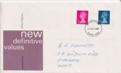 1980-10-22 Definitive Stamps Thanet FDC (89959)