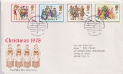 1978-11-22 Christmas Stamps Bureau FDC (90039)