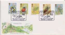 1985-03-12 Insects Stamps Meadowbank FDC (90090)