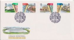 1984-04-10 Urban Renewal Stamps Durham FDC (90098)