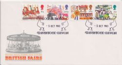 1983-10-05 British Fairs Stamps Tavistock FDC (90102)