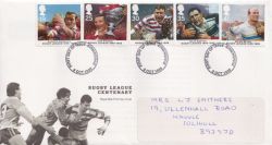 1995-10-03 Rugby League Stamps Birmingham FDC (90162)
