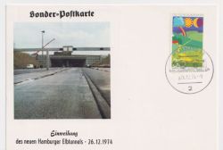 1974 Germany Elbtunnels Card Used (90243)