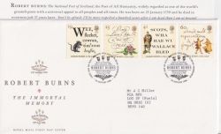 1996-01-25 Robert Burns Stamps Bureau FDC (90330)