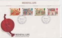 1986-06-17 Medieval Life Stamps Winchester FDC (90346)