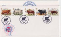 1984-03-06 British Cattle Stamps Edinburgh FDC (90366)