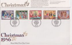 1986-11-18 Christmas Stamps Bethlehem FDC (90399)