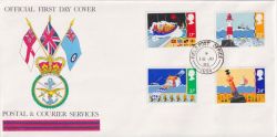 1985-06-18 Safety at Sea Stamps FPO cds FDC (90436)