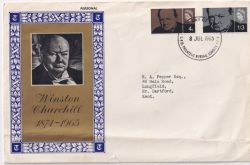 1965-07-08 Churchill Stamps Bureau London FDC (90489)