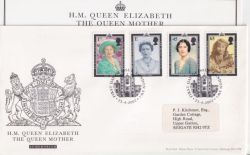 2002-04-25 Queen Mother Stamps London SW1 FDC (90606)