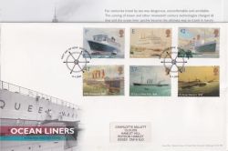 2004-04-13 Ocean Liners Stamps Southampton FDC (90651)