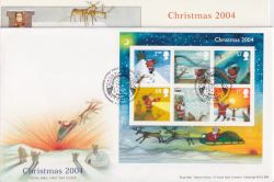 2004-11-02 Christmas Stamps M/S Bethlehem FDC (90671)