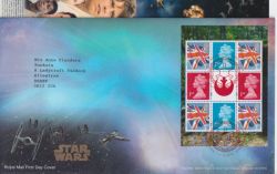 2015-12-17 Star Wars Booklet Stamps T/House FDC (90748)