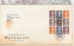 2015-06-18 Battle of Waterloo Booklet Stamps T/House FDC (90750)