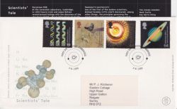 1999-08-03 Scientist Tale Stamps Cambridge FDC (90828)