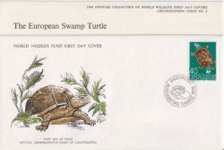 1976-03-11 Liechtenstein WWF Swamp Turtle FDC (90860)