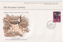 1976-03-11 Liechtenstein WWF Lapwing FDC (90862)