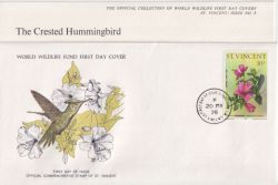 1976-05-20 St Vincent Crested Hummingbird FDC (90866)