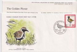1976-08-17 Germany WWF Golden Plover FDC (90871)