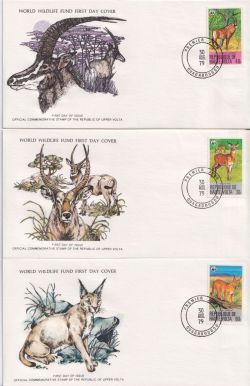 1979 Volta World Wildlife Stamps x 3 FDC (90912)