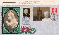 2001-01-29 Queen Victoria Bklt Stamp East Cowes FDC (90936)
